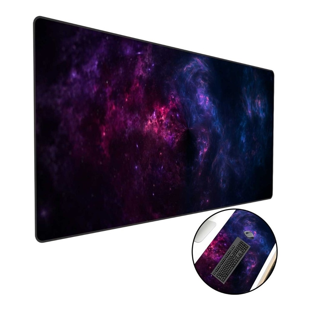 Mouse Pad Gamer Speed Extra Grande 65x32cm Universo Roxo 4