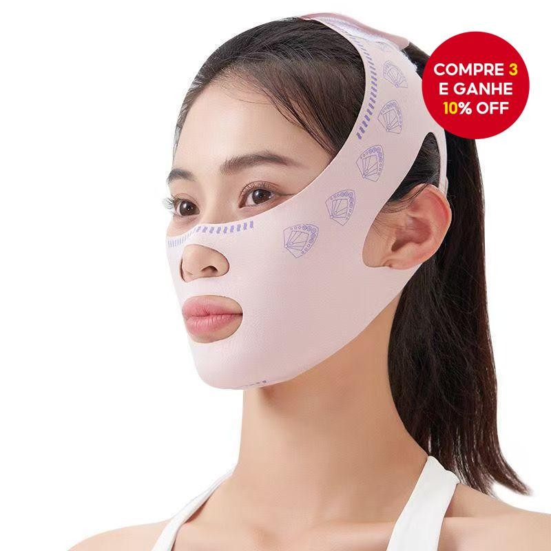 Bandagem De Emagrecimento Facial – Ferramenta De Lifting , Reafirmante E Anti-Flacidez Em V , Melhora O Queixo Duplo