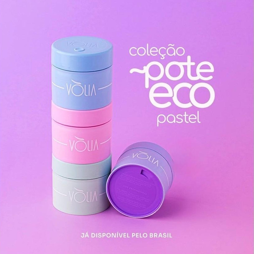 KIT COM 2 Pote Eco Duo Pastel 30g - Vólia COR SORTIDA
