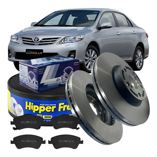 Disco Freio Dianteiro Ventilado Toyota Corolla 2009 2010 2011 2012 2013 2014 em Oferta na Shopee