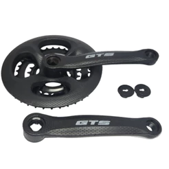 Pedivela Engrenagem GTS ORIGINAL triplo 24/34/42 Coroa aço Preto