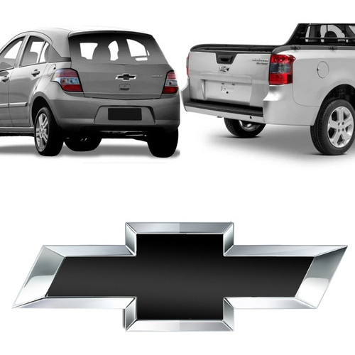 Emblema Traseiro Montana/agile Preto 2010 2011 Auto Adesivo