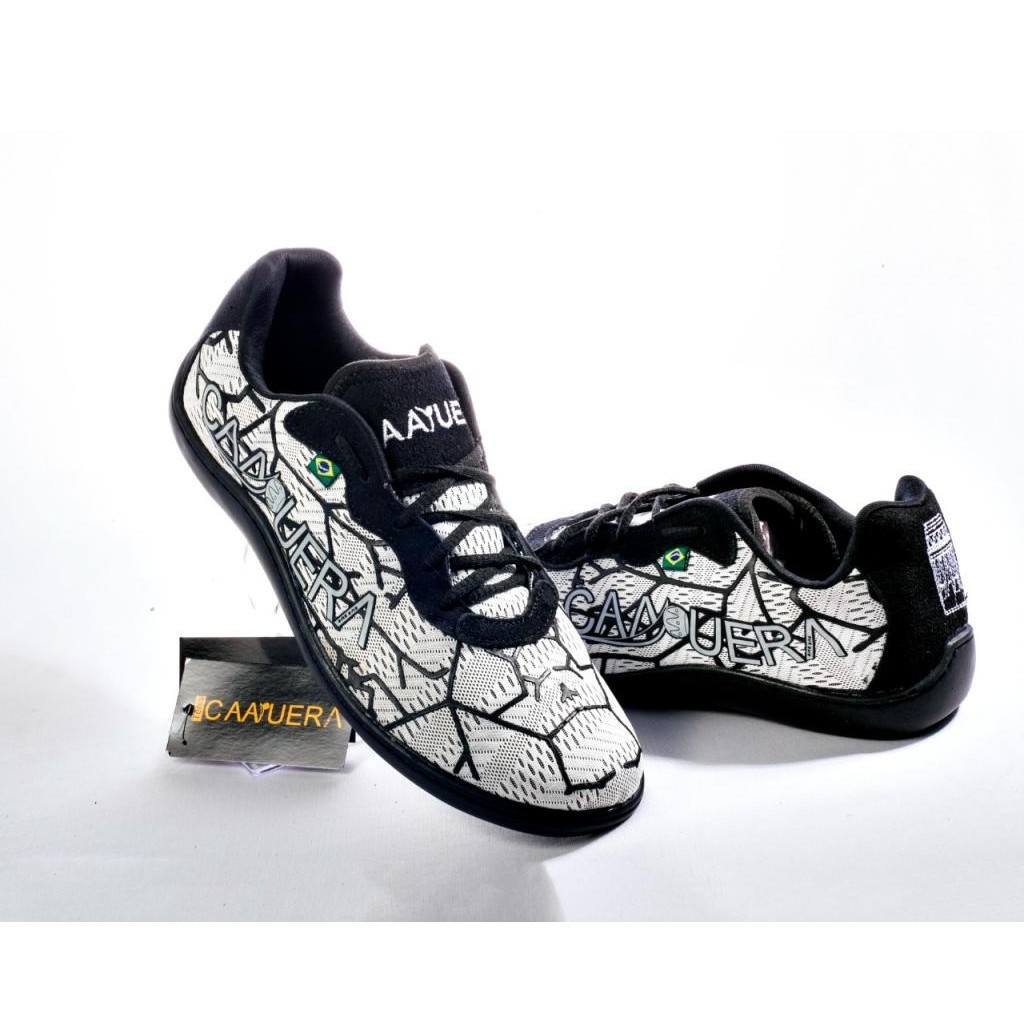 Tenis Sapatilha Capoeira Atabaque - Branca ou Preta - Par em Oferta na Shopee