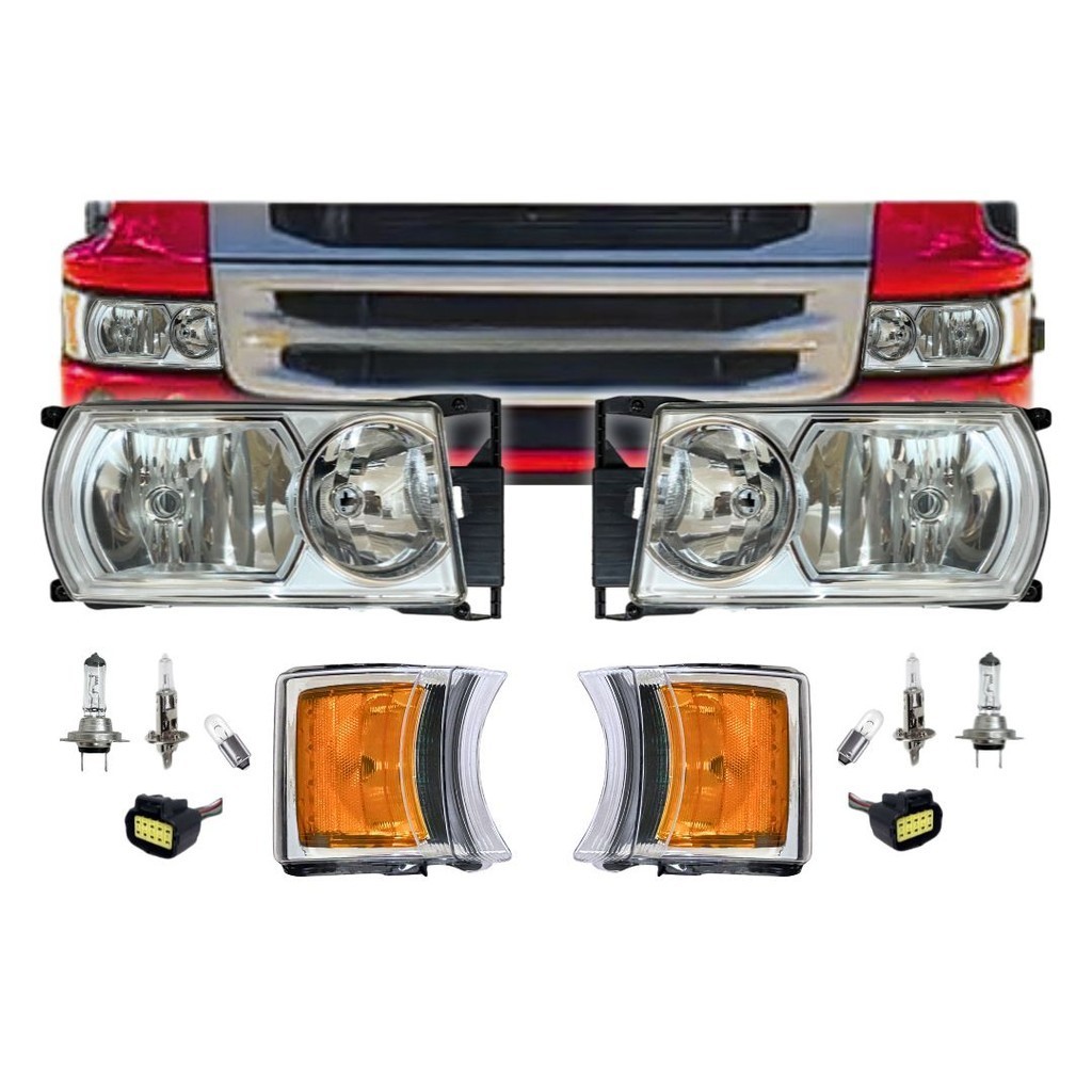Kit Farol e Lanterna Pisca Seta Compatível Scania S5 PGR LED em Oferta na Shopee