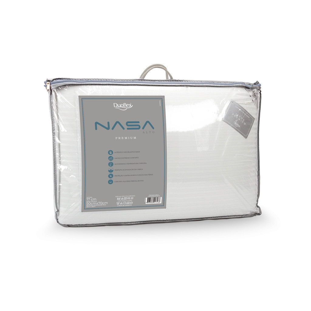 Travesseiro Duoflex Premium Nasa Alto em Oferta na Shopee