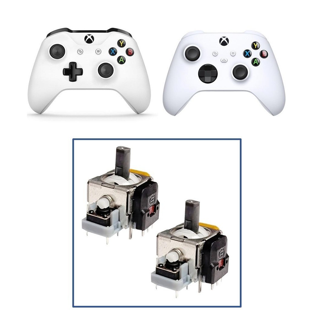 Kit 2 Analógicos 3D Magnético Hall Effect Controle Xbox Serie S X One