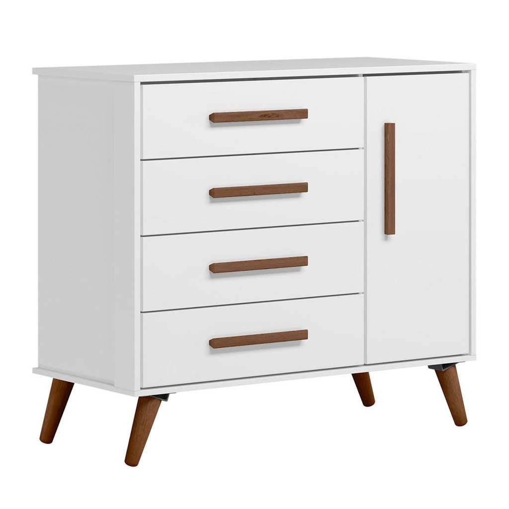 Cômoda Infantil Sapateira Q Encanto Retrô Branco - Qmovi em Oferta na Shopee