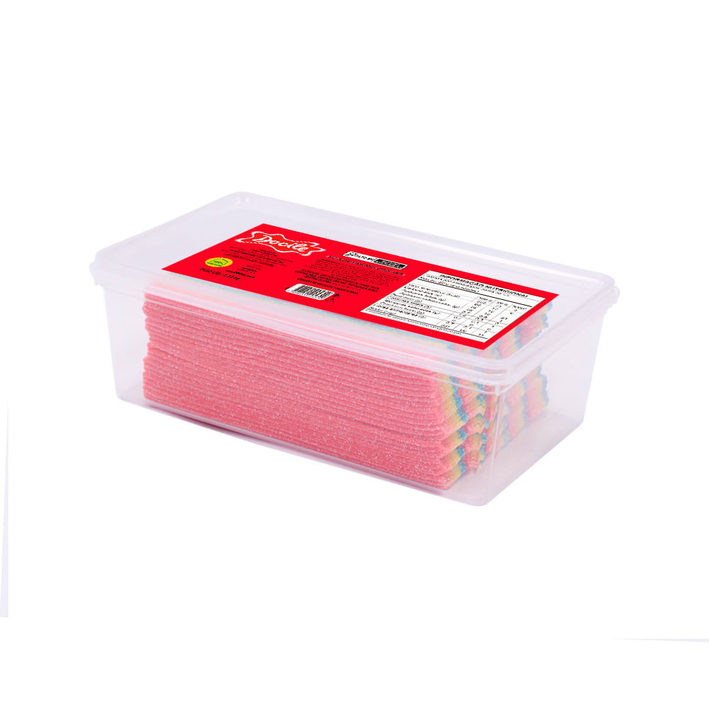 Fitinhas Coloridas Morango Cítrico 1,35KG -Docile em Oferta na Shopee