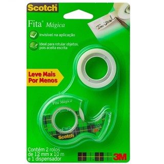 Fita Magica 12MM X 10M 2 Rolos 1 Suporte em Oferta na Shopee