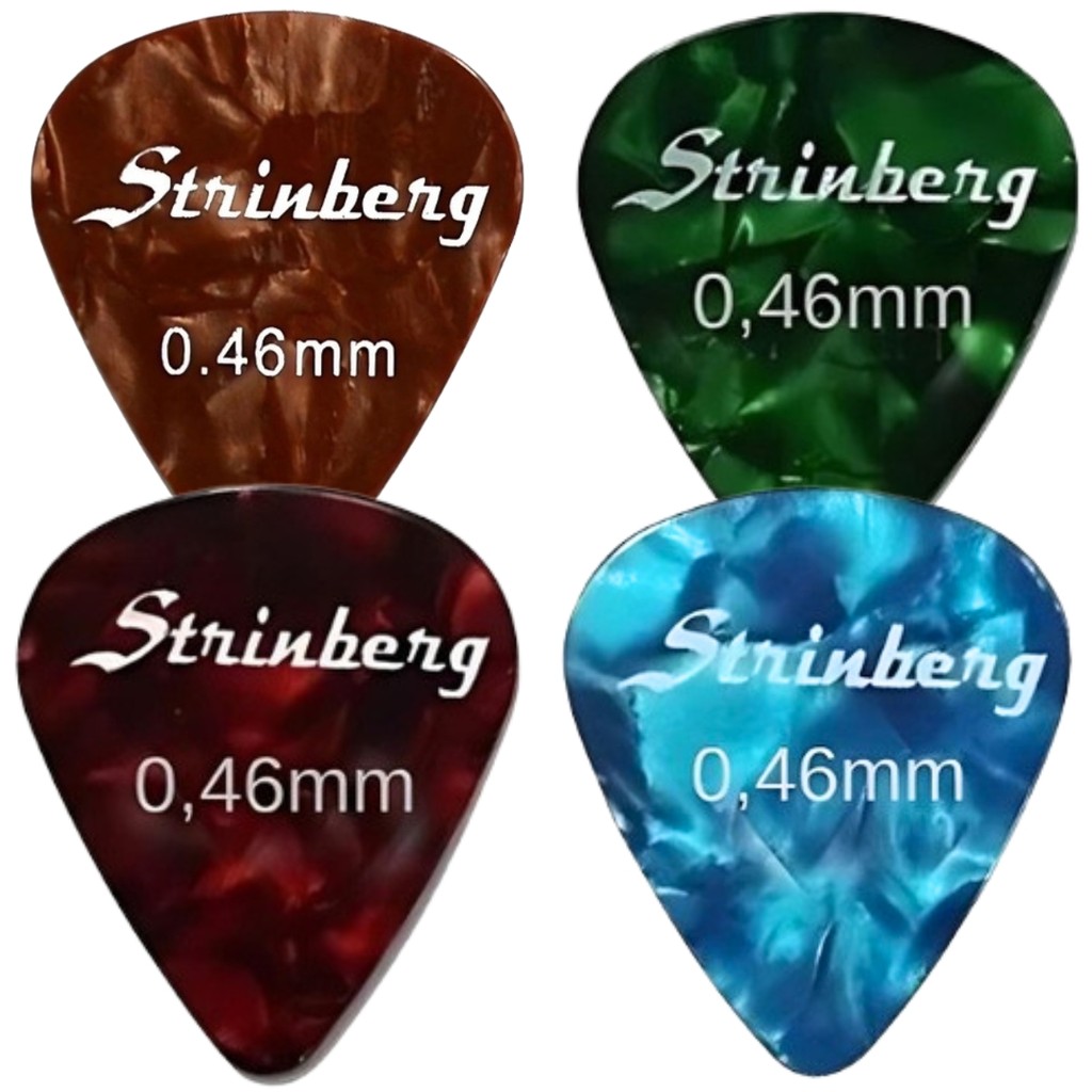 Kit 04 Paletas Palhetas Strinberg 0.46mm Violão Guitarra - Hobbies & Collections