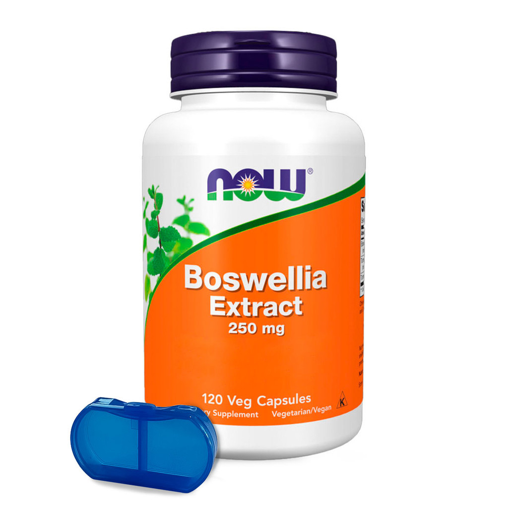 Extrato de Boswellia 250mg Now Foods 120Cáps Importado + Porta Cápsulas em Oferta na Shopee