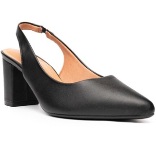 Scarpin Vizzano Salto Bloco Feminina - Preto em Oferta na Shopee