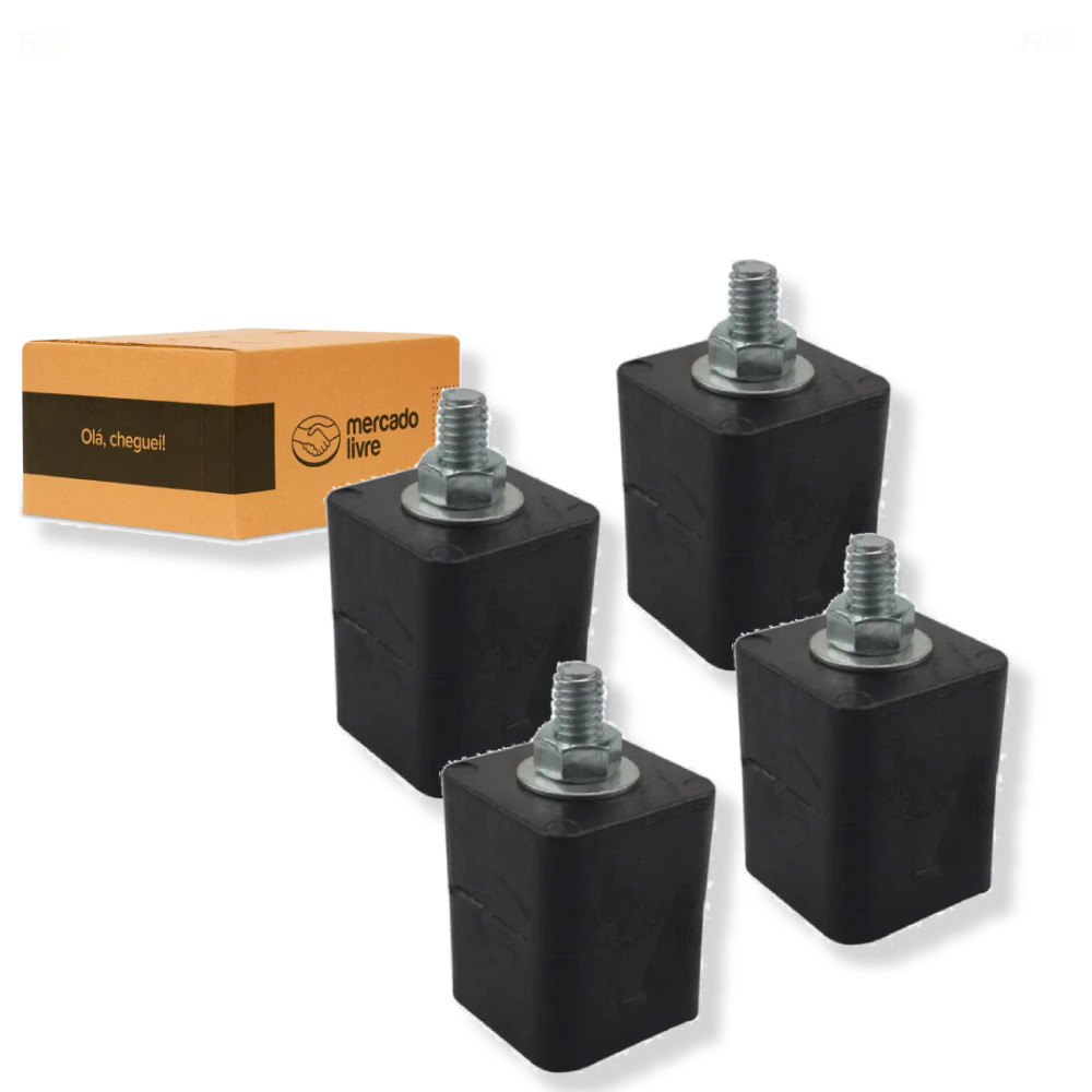 Kit 4 Calco Condensadora Borracha Split Mini Parafuso 5/16