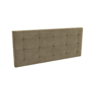 Cabeceira Estofada Kappersberg Adapt Veludo Bege 140cm em Oferta na Shopee