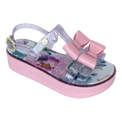 Sandália Feminina Infantil Flat Trio Confortável moda blogueira Miss Miss Ref 20027