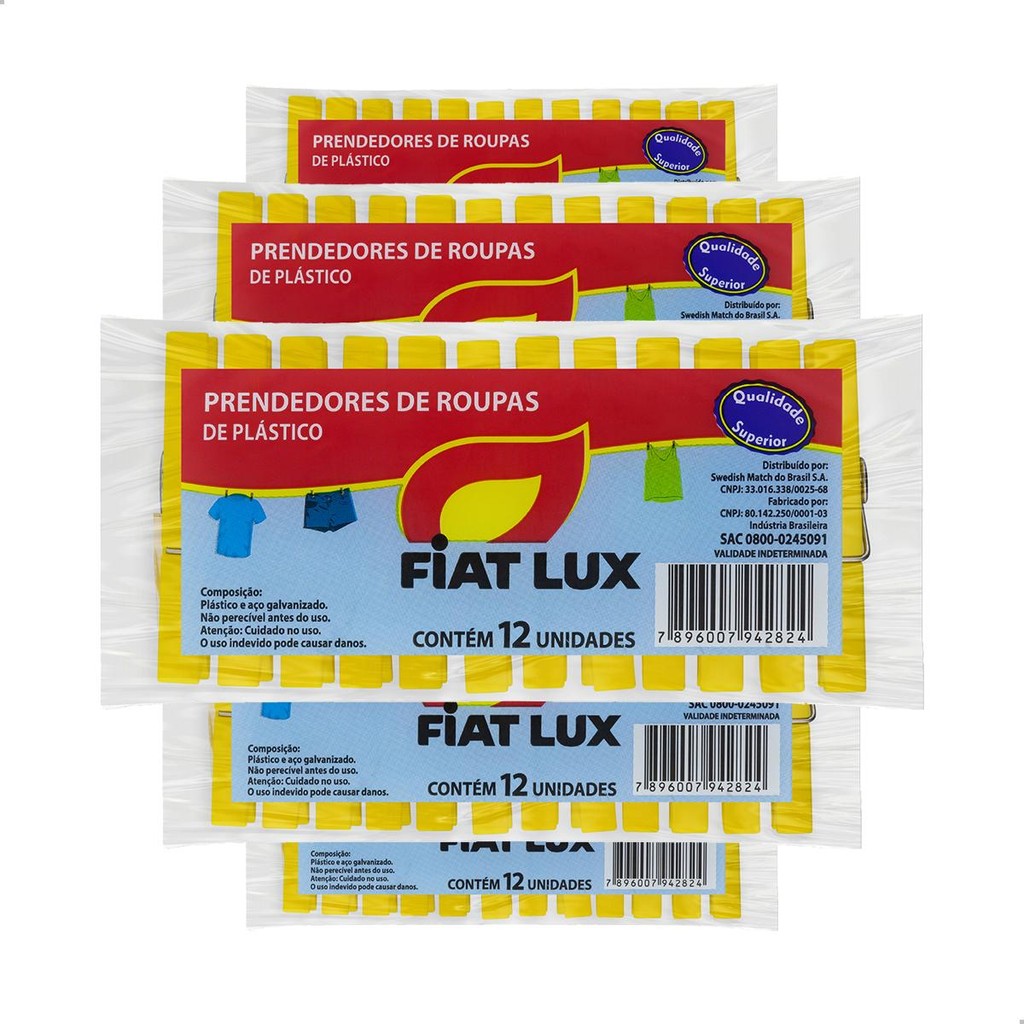 Kit 600 unidades Prendedores de Roupas Plástico Pequeno para Varal Alta Qualidade Fiat Lux