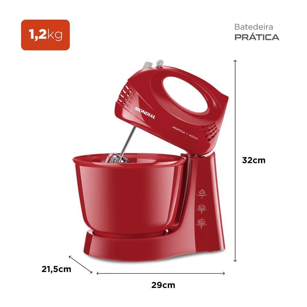 Batedeira Mondial Power Prática B-44-r Batedeira B-44-r 127v/60hz . · foto 2