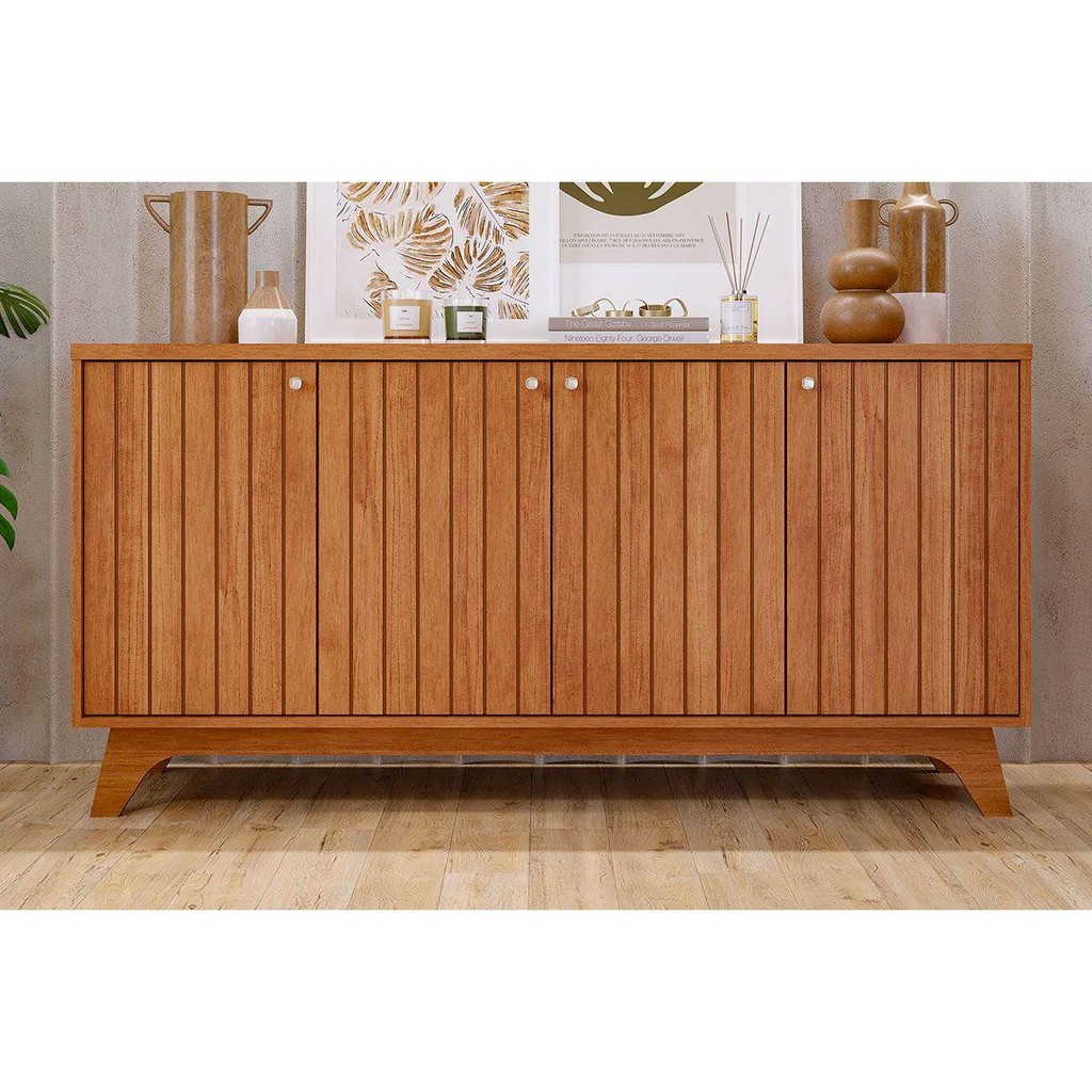 Buffet de Sala Jantar Isa 4 Portas Cinamomo - Cimol em Oferta na Shopee