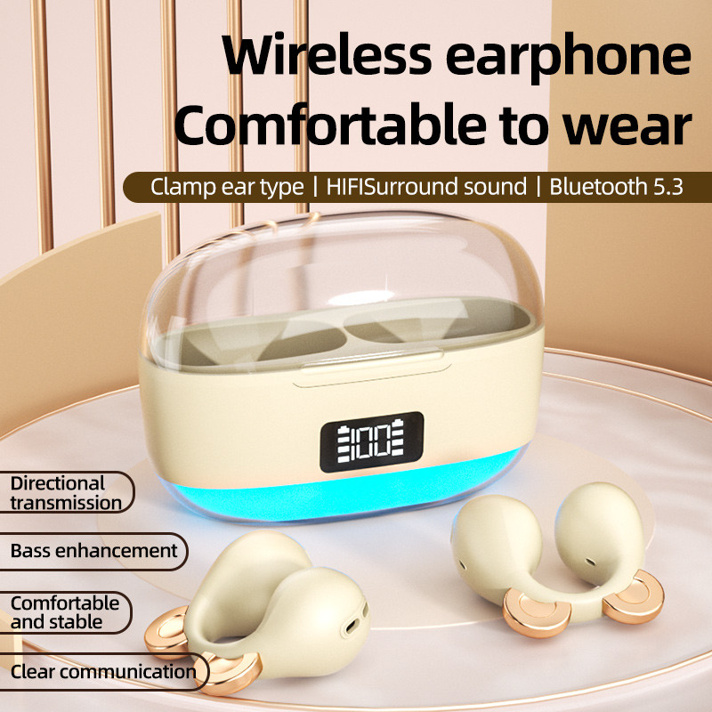 Fones de ouvido estéreo sem fio Bluetooth original 5.3 Fones de ouvido KITTY originais