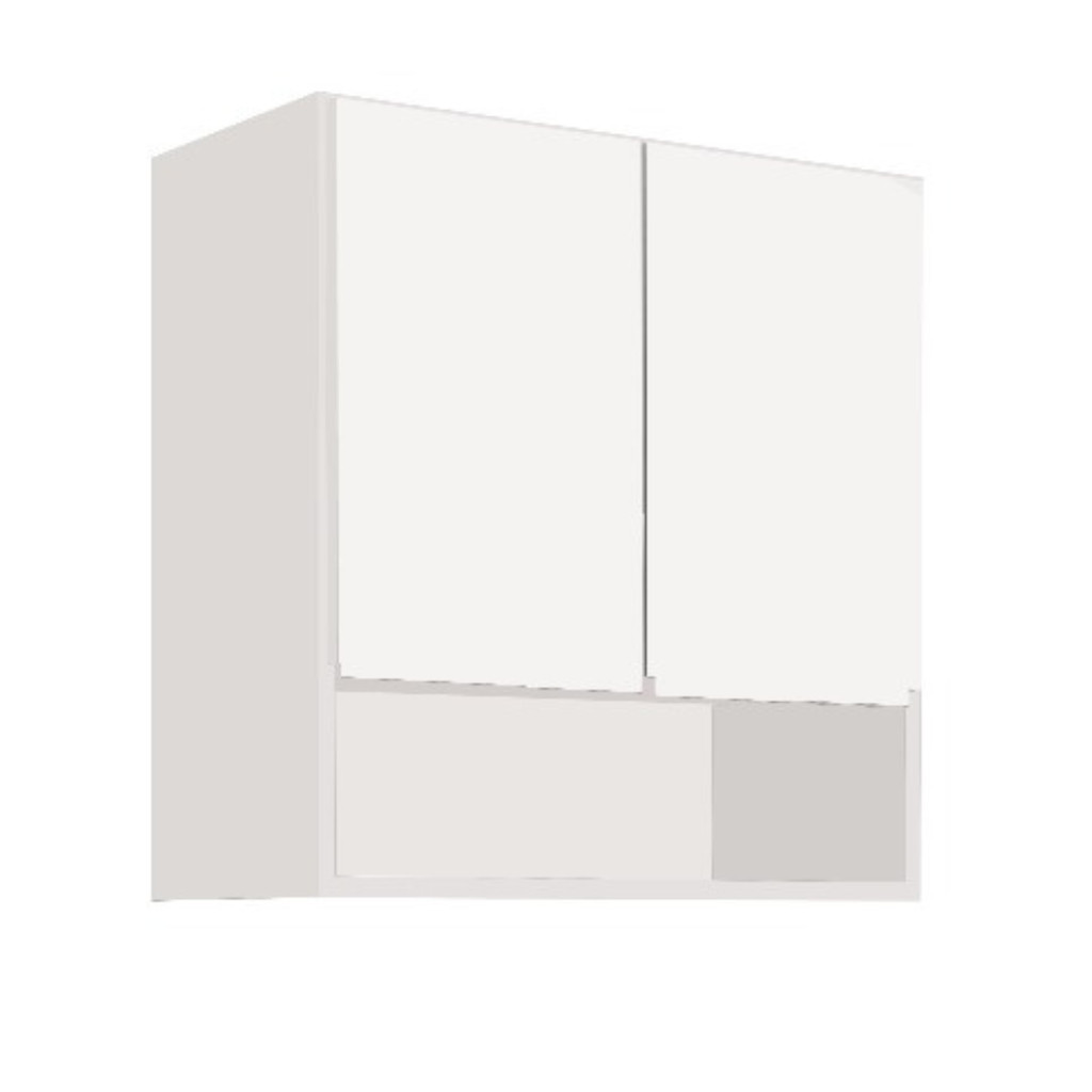 Modulo Armário Aéreo Com Duas Portas Branco Sem Fundo