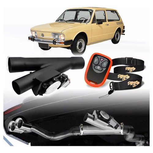Difusor Escapamento Sport Universal Carbono Vw Brasilia