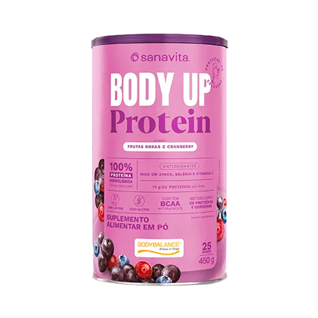 Body Up Protein Sabor Frutas Roxas/Cranberry 450g Sanavita em Oferta na Shopee