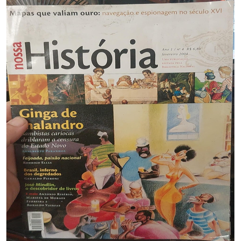 Ginga de Malandro - Revista Nossa História Ano 1 N 4 autor Biblioteca Nacional