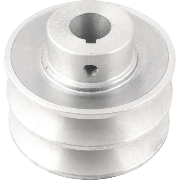 Polia Alumínio 2 Canais Perfil B 80mm com Furo 3/4" - Vonder em Oferta na Shopee