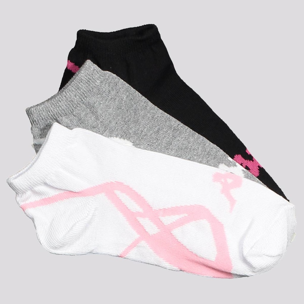 Kit Meia Kappa 3 Pares Cano Baixo Branca Cinza e Preta em Oferta na Shopee