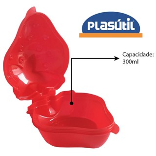 Kit com 50 porta morangos - Plasútil - especial atacado em Oferta na Shopee