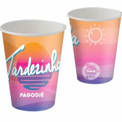 8~40 COPO PAPEL FESTA TARDEZINHA VERAO 200ML FESTCOLOR (CHOCO)