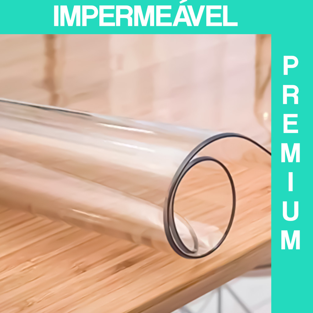 Plástico Toalha De Mesa Transparente PVC 0,10mm Térmico Impermeável Decoração