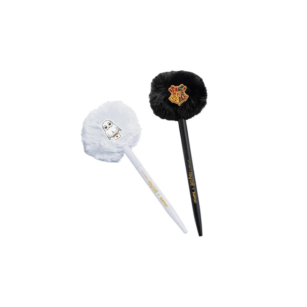 Caneta Pompom Com Aplique Harry Potter Kit C/2un - Leo&Leo