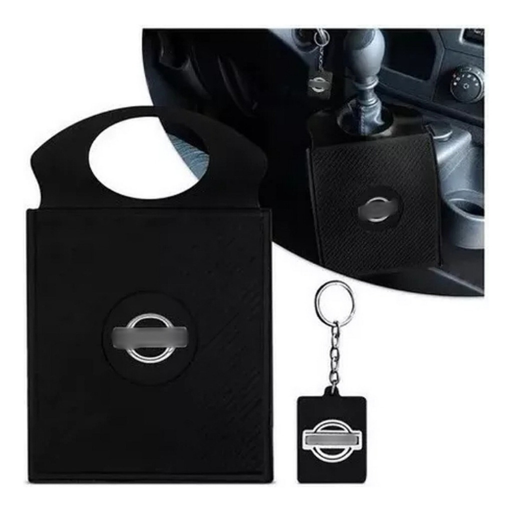 Kit Automotivo Porta Lixo Lixeirinha Lixeira + chaveiro -> Frontier, Sentra + Chaveiro