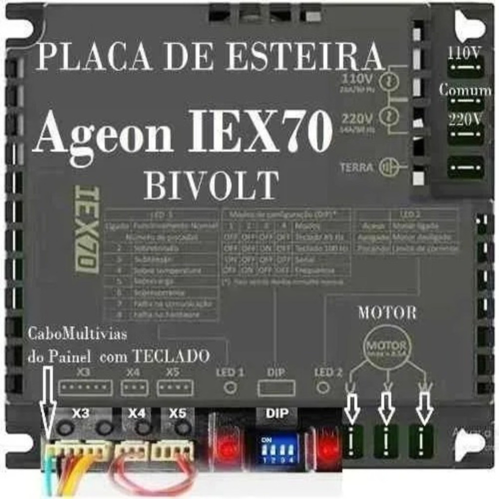 Placa Esteira Profissional Lx 150, 160, Rt 150 Rt 200 Rt 250 · foto 2