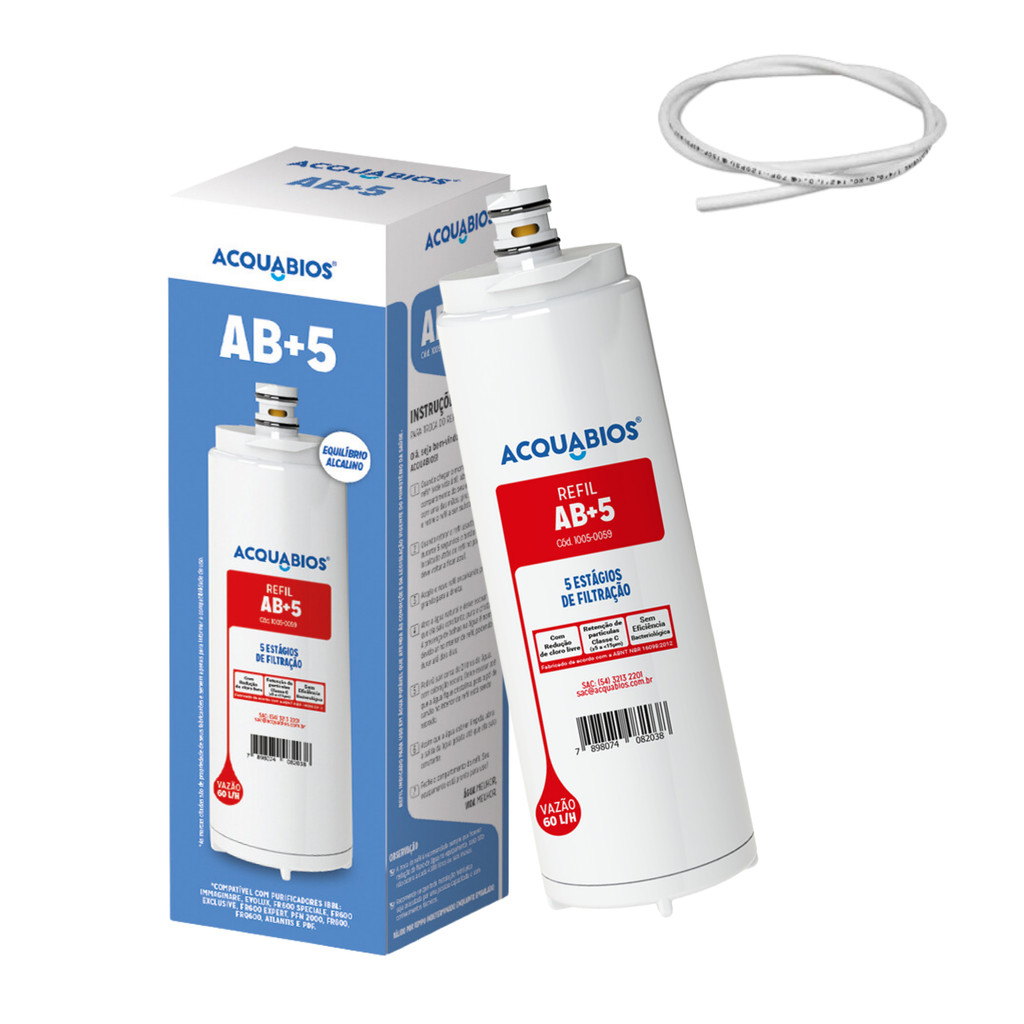 KIT REFIL ACQUA AB+5 IBBL + MANGUEIRA