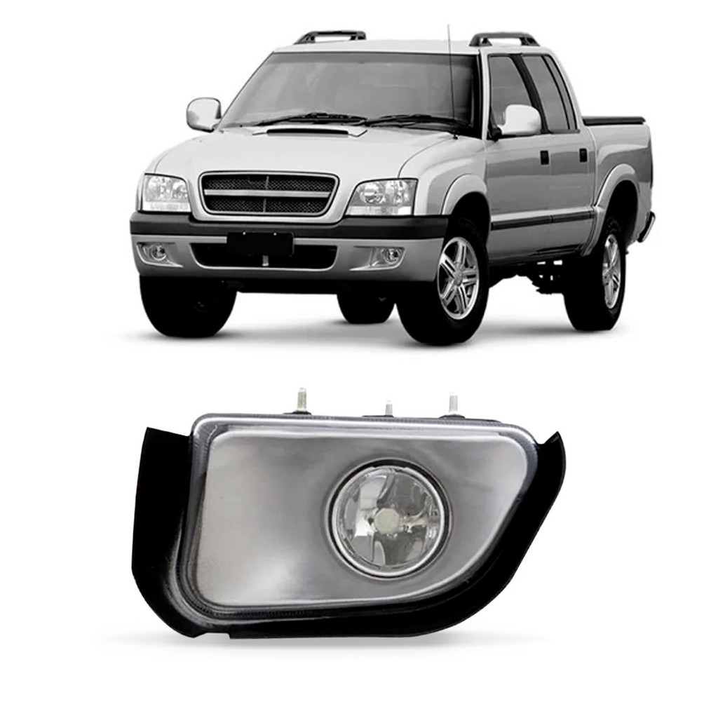 Farol Milha Auxiliar S10 Pit-bull 2001 A 2011 Lente Vidro