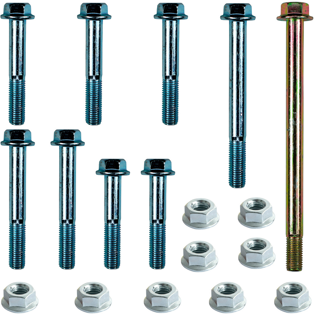 Kit parafusos suporte motor XLS125 Duty 1984 A 1996 Fixação Chassi