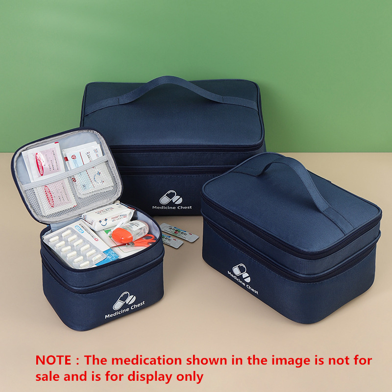Bolsa Médica Doméstica De Grande Capacidade , Portátil , Viagem , Pacote De Armazenamento De Medicamentos , Classificaçã