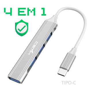 Hub Usb 3.0 4 Portas 5 Gbps Super Rapido Mouse Teclado Hd em Oferta na Shopee