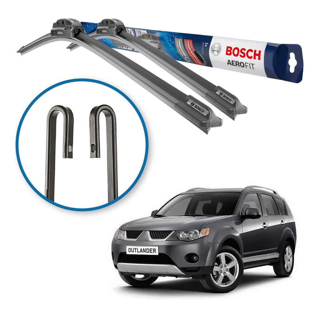 Palheta Limpador Parabrisa Original Bosch Mitsubishi Outlander 2007 a 2012 em Oferta na Shopee