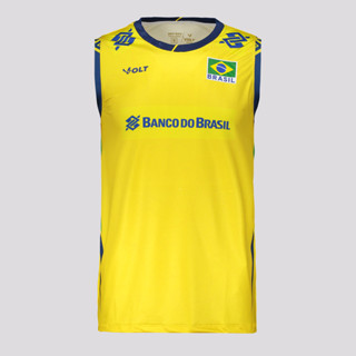 Regata Volt Brasil Vôlei CBV 2025 Amarela em Oferta na Shopee