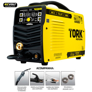 Inversora de Solda Profissional 3 em 1 Super Tork FLEX 160 A MIG FLEX + TIG LIFT + MMA Bivolt 5 kg em Oferta na Shopee