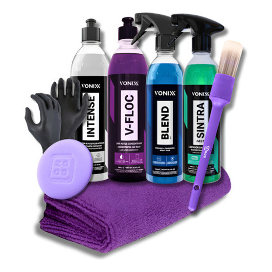 Kit Lavagem Automotiva V-floc Blend Sintra Intense Vonixx Luva em Oferta na Shopee
