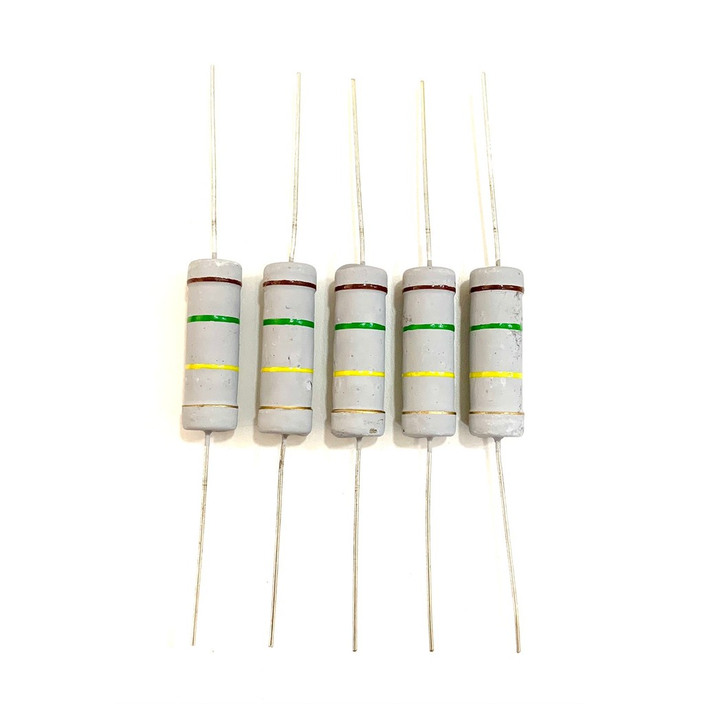 05 Resistor de Potência 150K 5W 5% Filme de Carbono