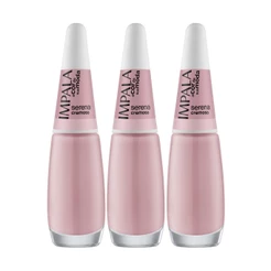 Kit 3 Esmalte Impala A Cor Da Sua Moda Unha Serena Cremoso