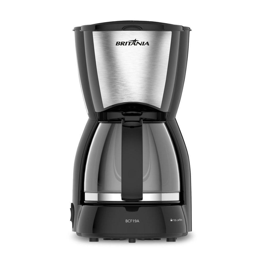 Cafeteira Britânia 18 Cafezinhos  Jarra De Vidro 550W 110V