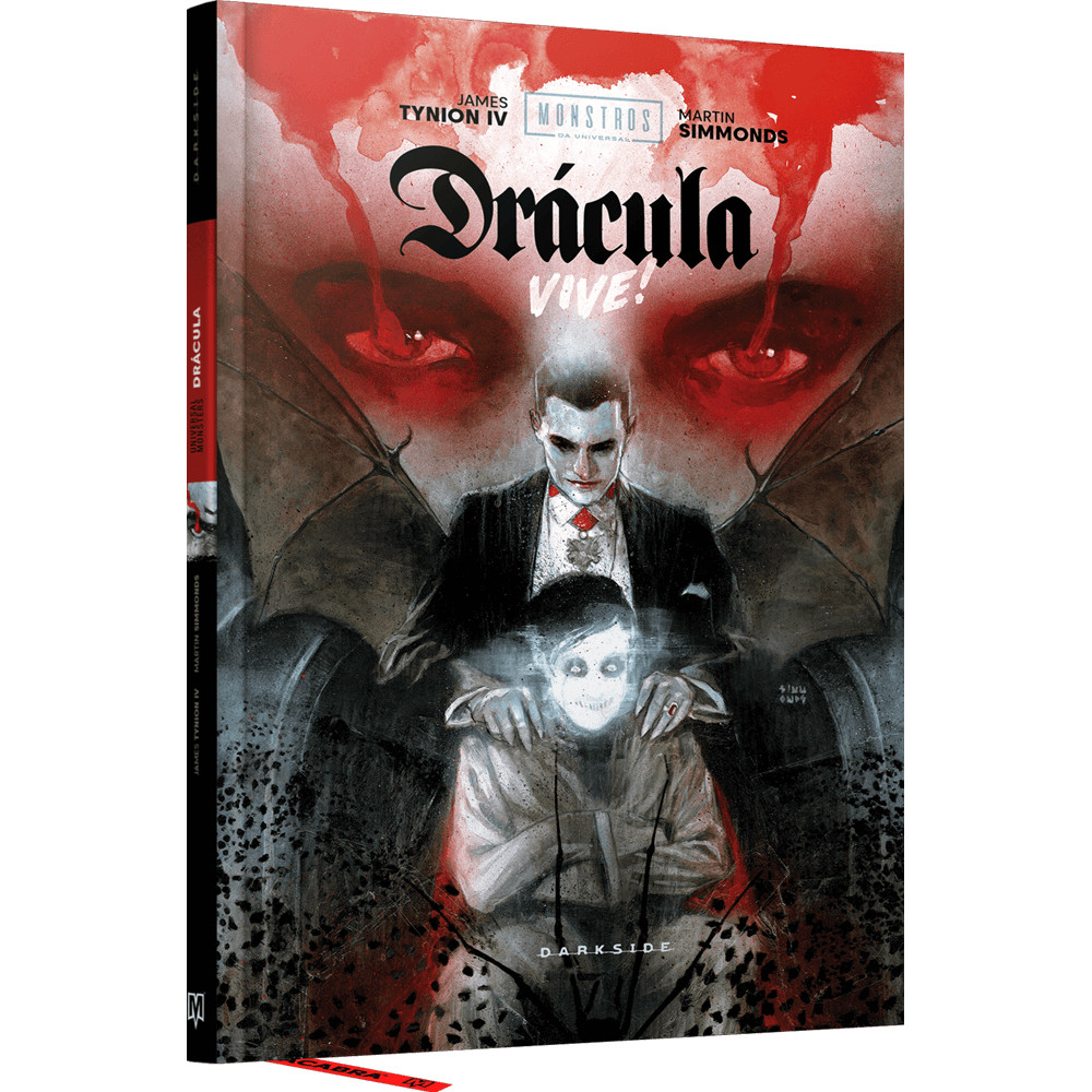 Capa do livro Comic - Monstros da Universal: Drácula Vive! - Novo/Lacrado - Editora Darkside -