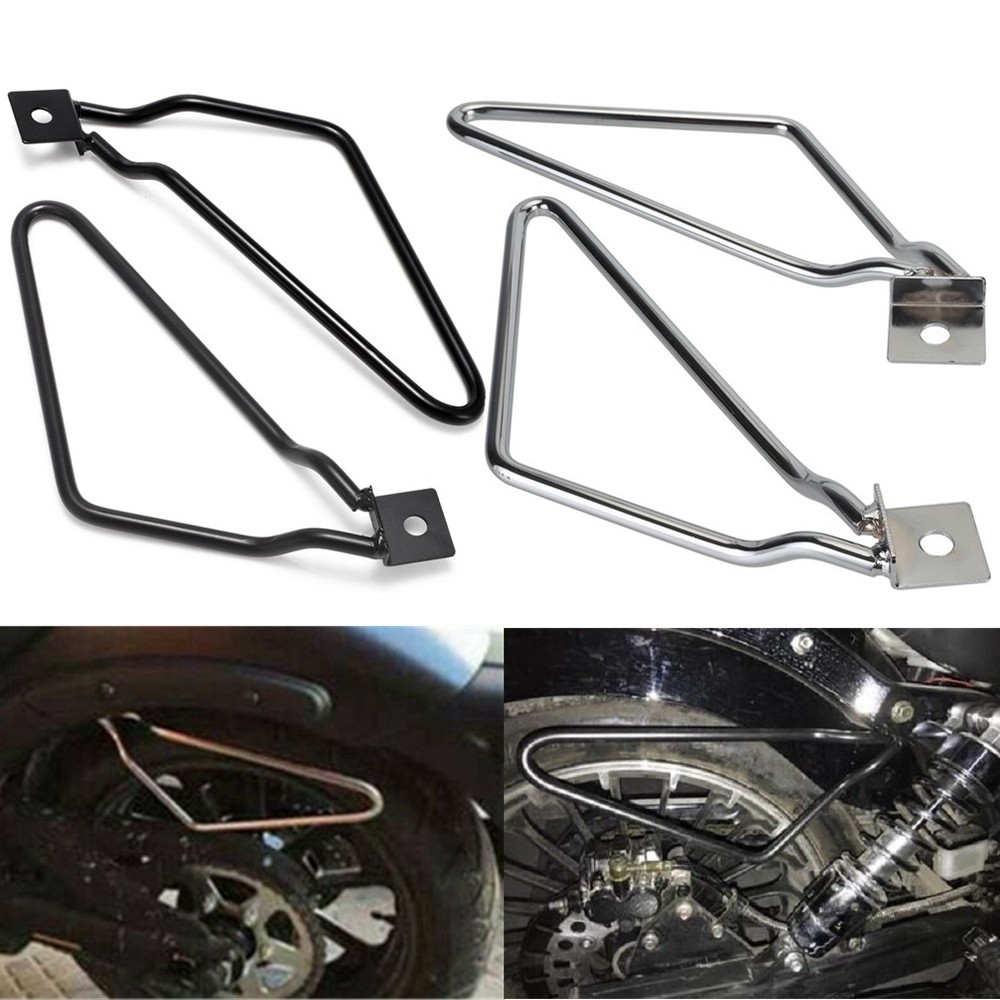 Alforje Sideral Universal Para Motocicleta , Suporte De Montagem , Chopper , Bobber , Cafer , Scooter , Ciclomotor , Qua