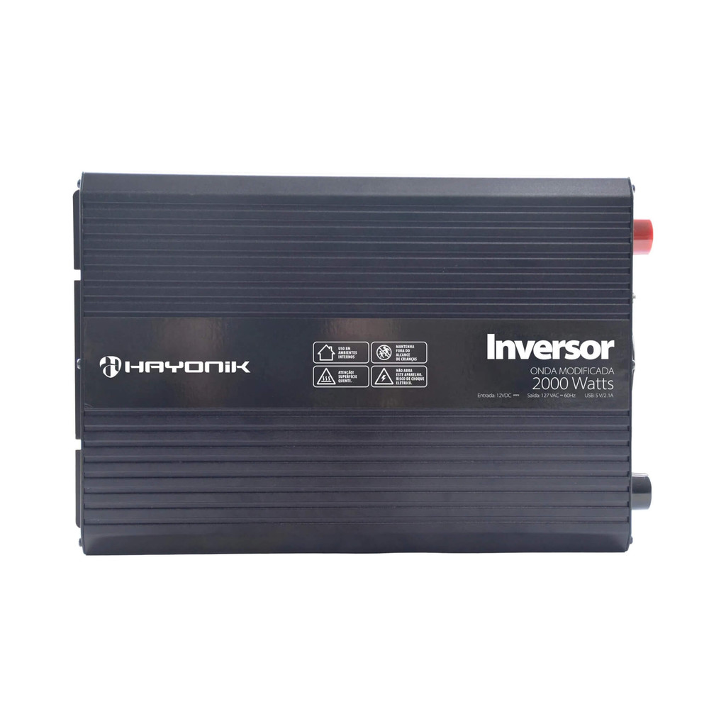 Inversor de Onda Modificada MSW112 2000W 12V/127V USB Hayonik - 84816